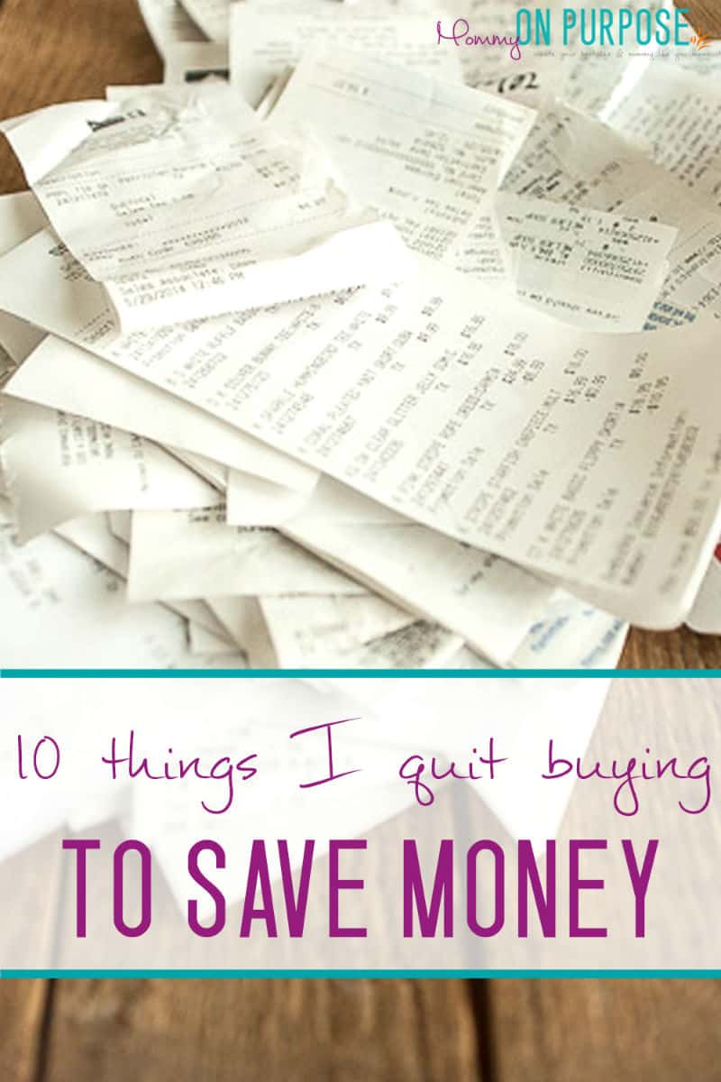 There are a few things that I just can't justify buying anymore! It was tough to say goodbye to some of them to save money, but so worth it in the end.