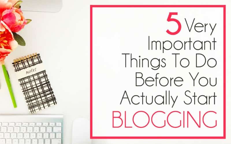5 Things To Do Before You Start Writing