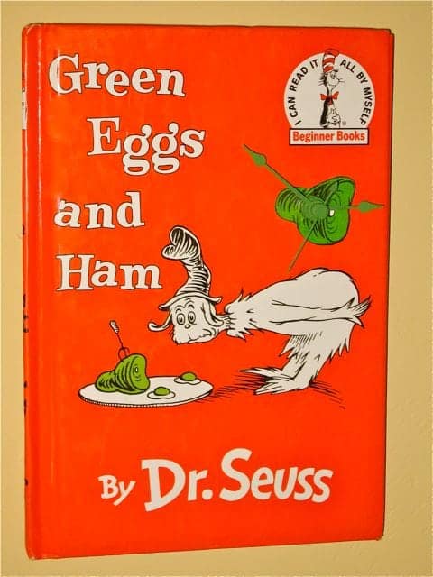 dr suess's green eggs and ham book cover
