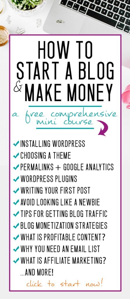 how to start a blog and make money!! avoid the worst mistakes when setting up a blog, use this free guide for starting a blog, it is FULL of great tips for starting a blog on wordpress in 2019. (It's a FREE tutorial, written by a woman who makes 6 figures online!)