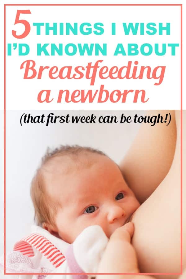 breastfeeding / nursing a newborn the first week - these breast feeding tips for new moms will come in handy - it can be hard at first!