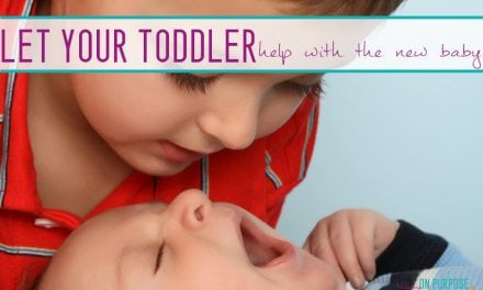 5 ways your toddler can “help” with a new baby
