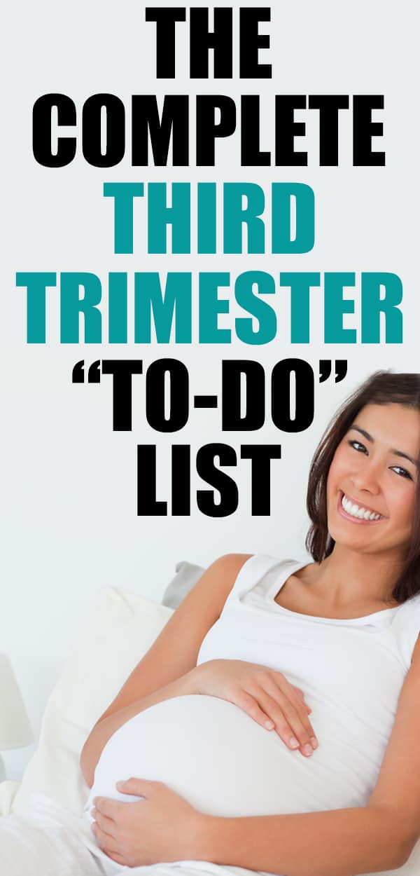 THIRD TRIMESTER TO DO LIST - get ready before baby comes mama! These things are important but easy to over look... new moms NEED this third trimester checklist!