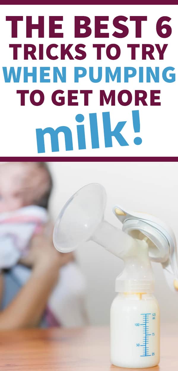 pumping tips for milk supply - get more milk with these tricks, if you're breastfeeding or pumping exclusively! GREAT for momma's going back to work