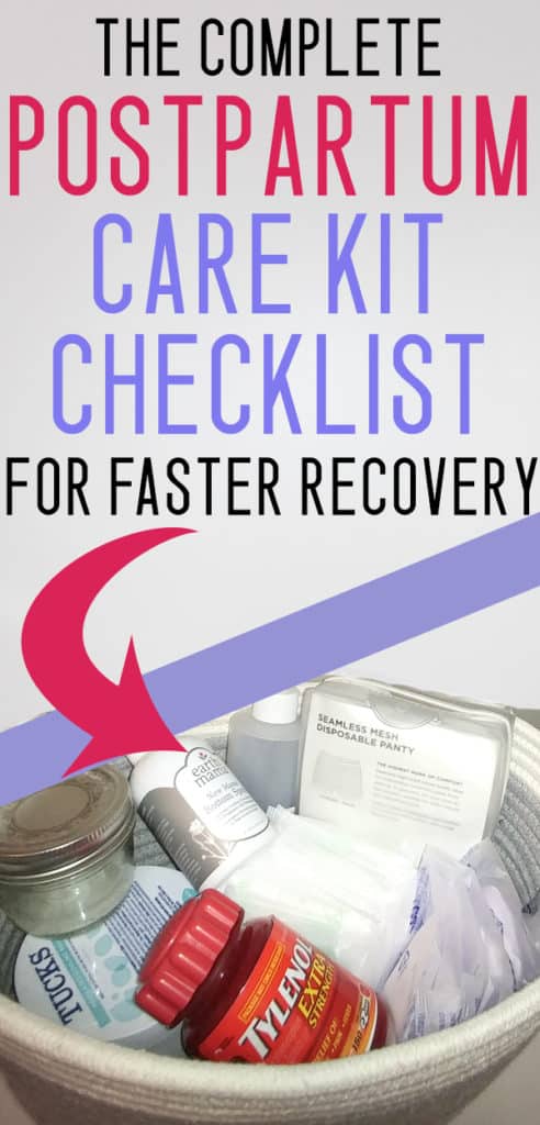 Postpartum Essentials Checklist: for Self-Care & Recovery  Postpartum  recovery kit, Postpartum care kit, Mom checklist