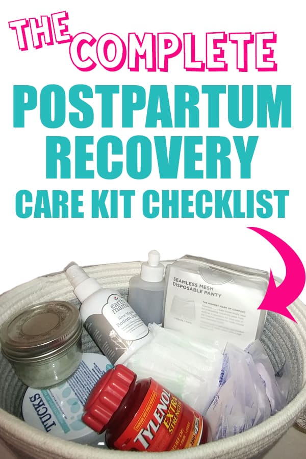  Mama & Wish Postpartum Recovery Kit - Includes Peri