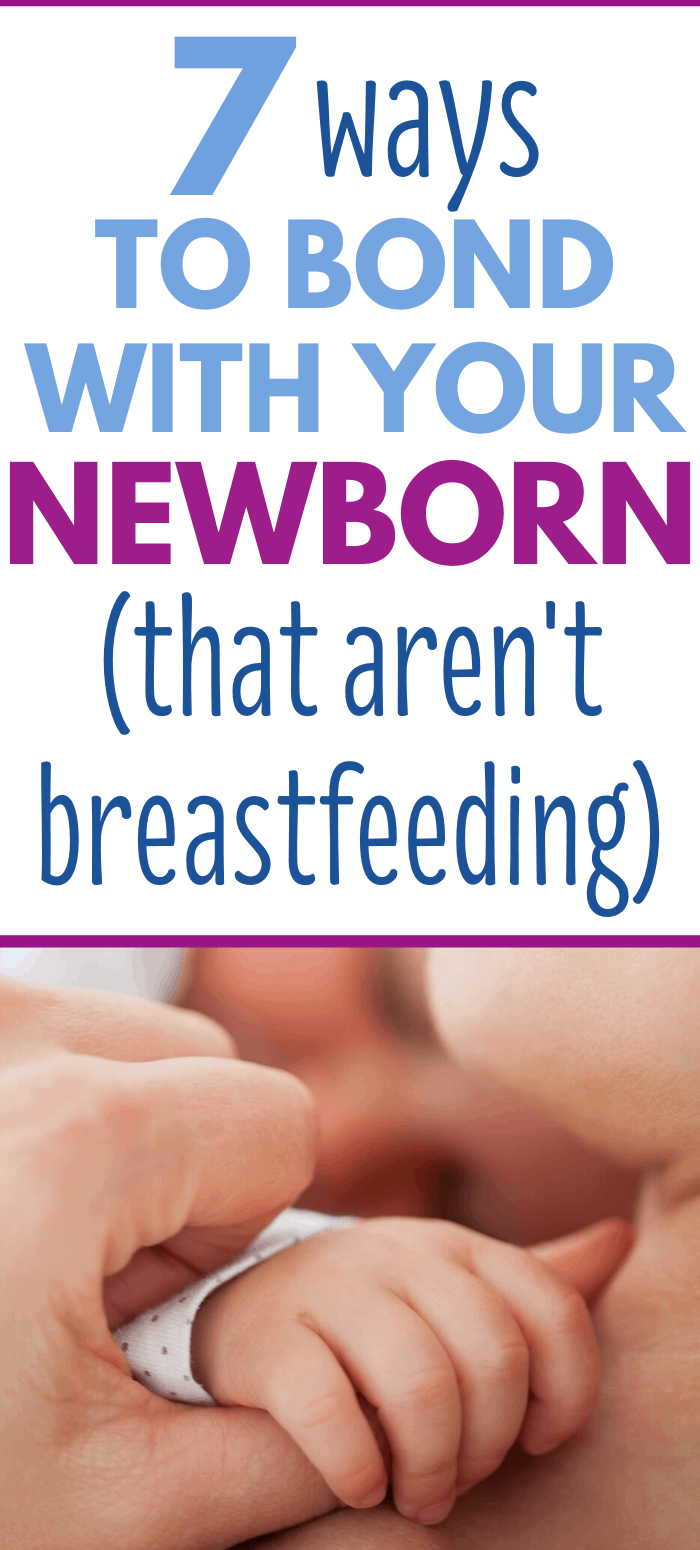 bonding with your baby if you're not breastfeeding
