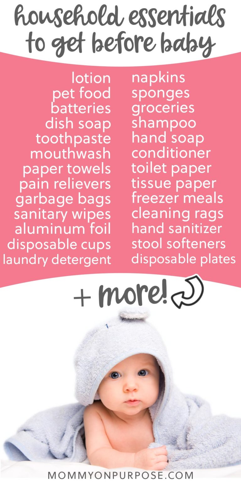 Essential Household Items to Stock up on Before the Baby Arrives