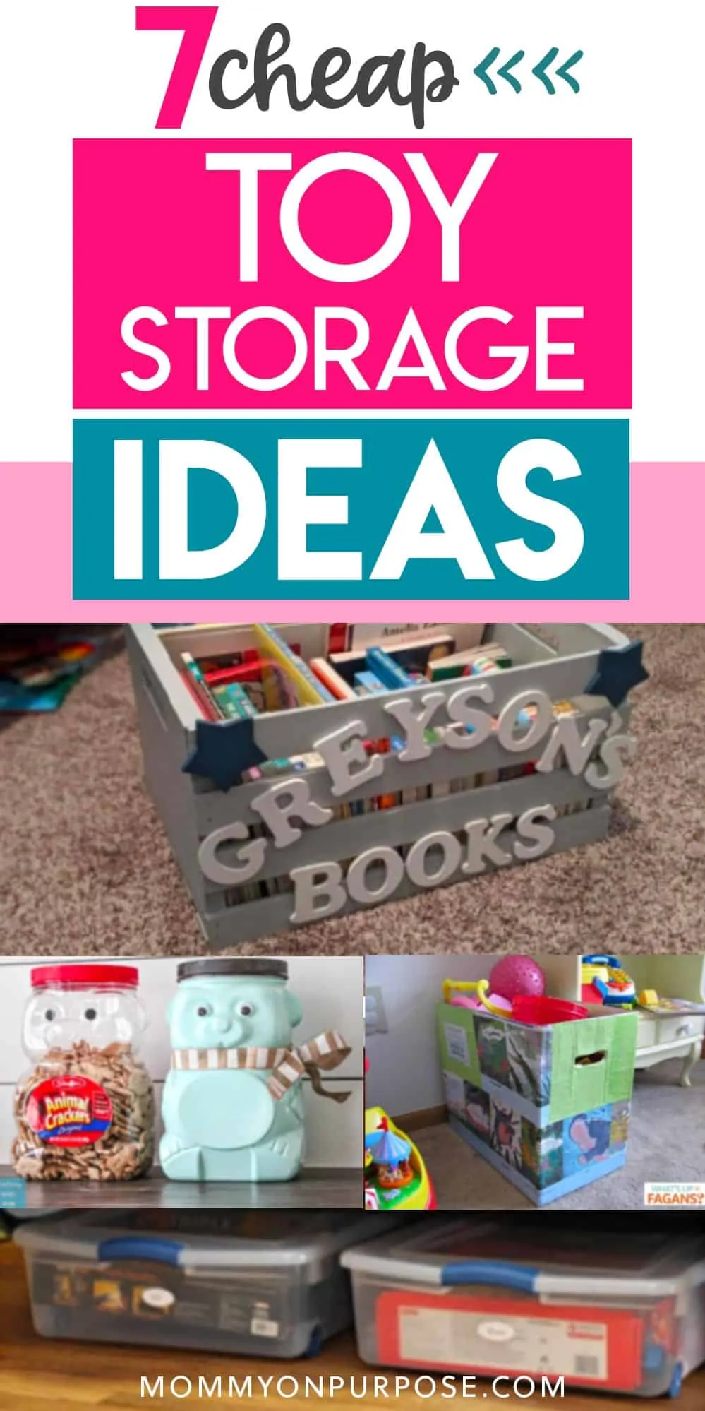 100 Cheap and Easy Toy Storage Ideas - Craftionary