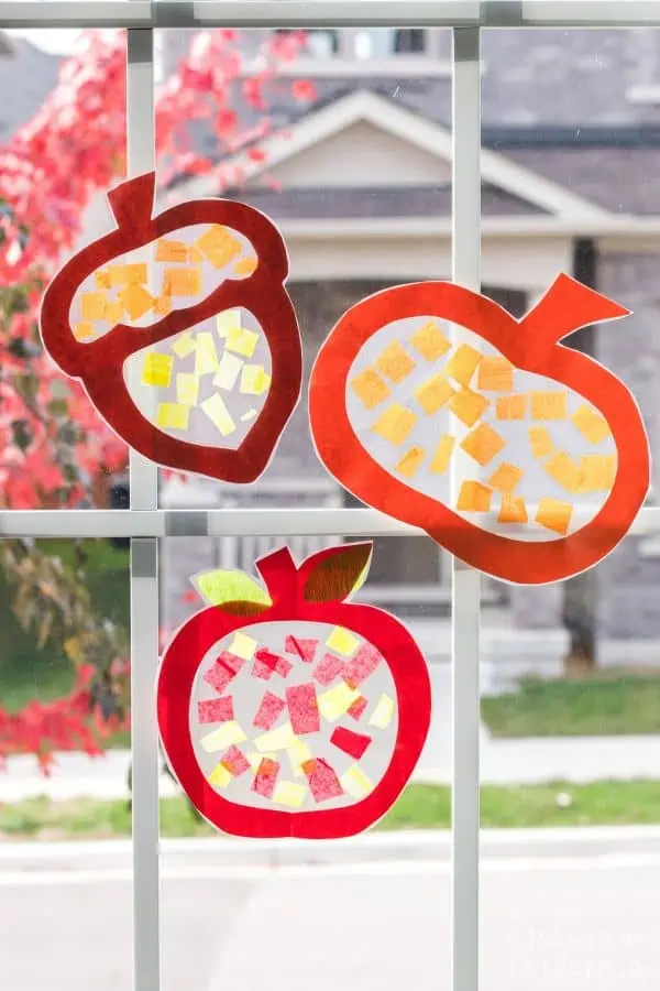 Popsicle Stick Apple Craft - Fireflies and Mud Pies