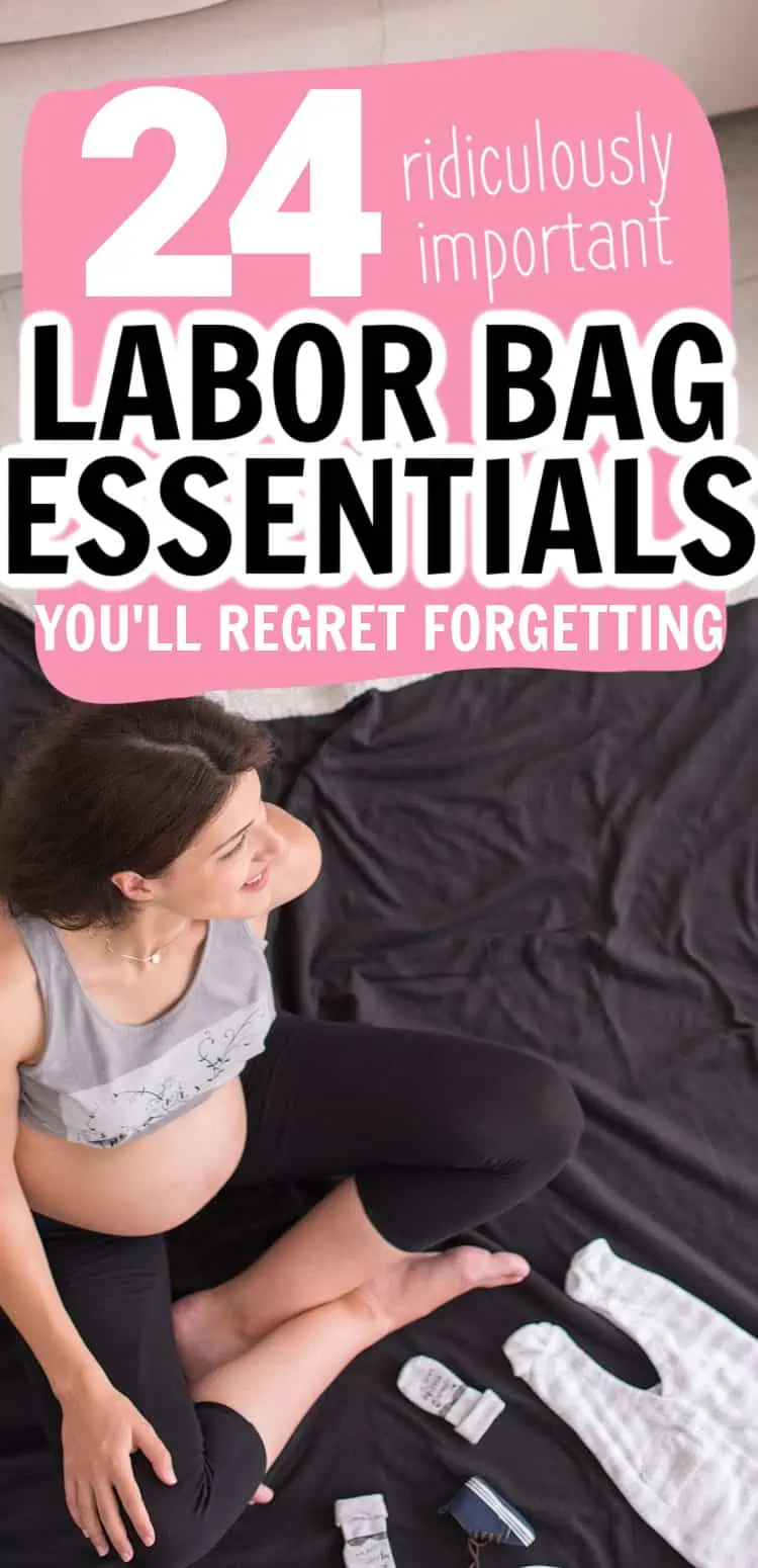 10 Things No One Tells You to Pack in Your Labor & Delivery Hospital Bag  (Plus a Free Printable)