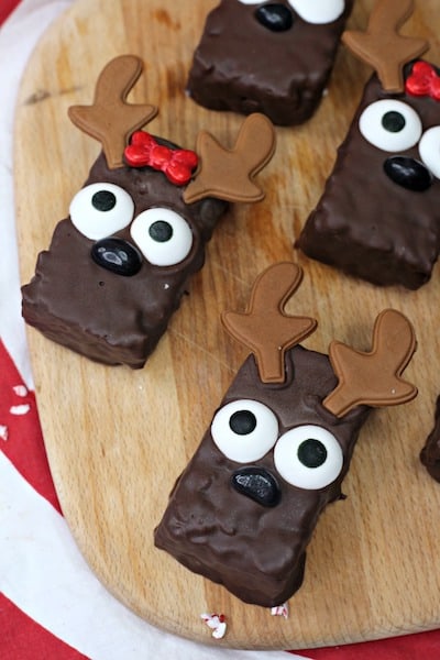 reindeer rice krispy treats
