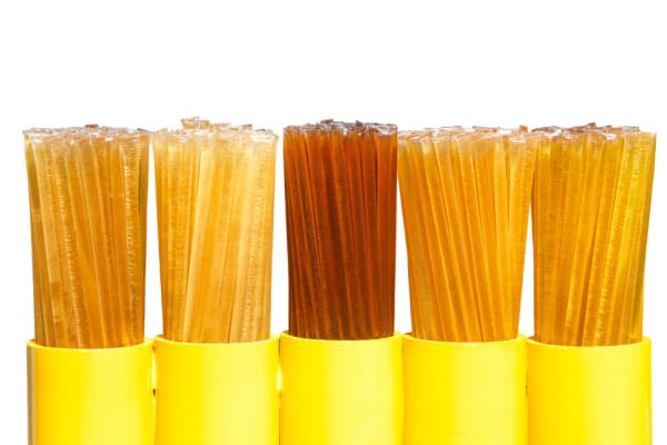 honey sticks in display