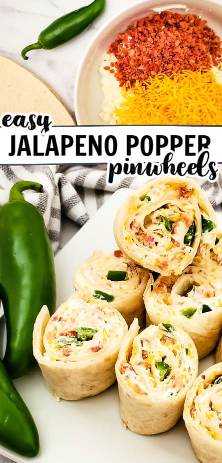 jalapeno popper pinwheel appetizer pin image