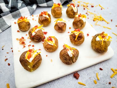 loaded mini baked potato bites