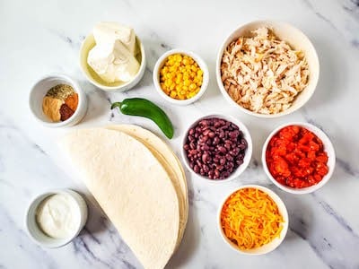 southwest chicken pinwheels