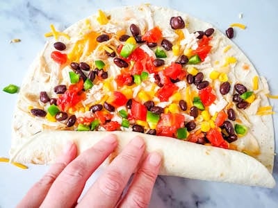 southwest chicken pinwheels