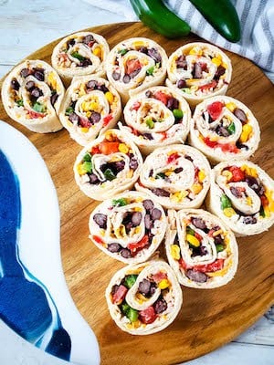 southwest chicken pinwheels