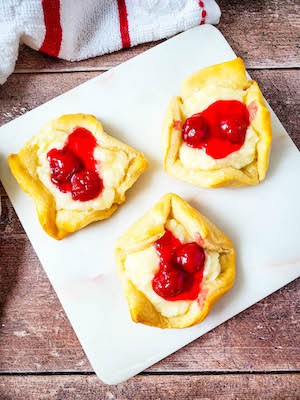 Cherry Cheesecake Crescent Pastries 