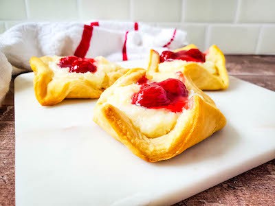 Cherry Cheesecake Crescent Pastries 