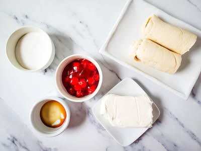 Cherry Cheesecake Crescent Pastries 