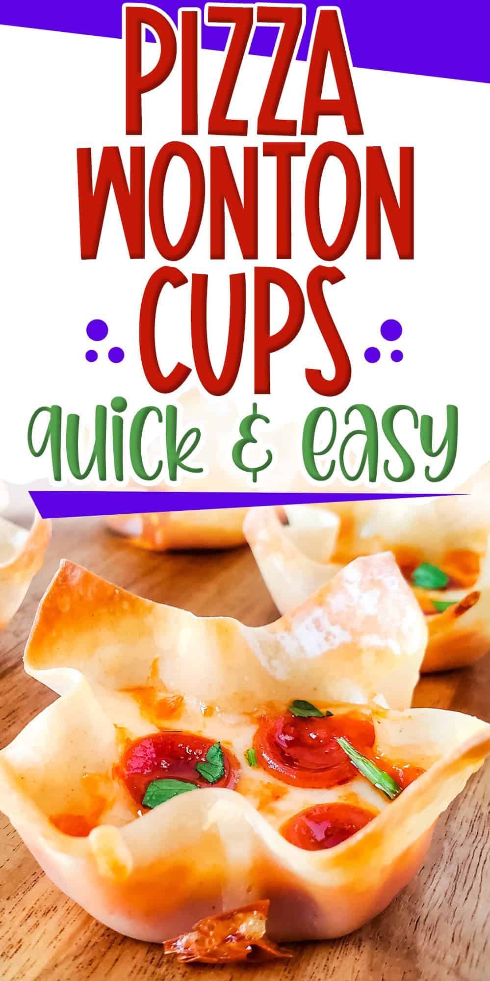 PIZZA WONTON CUPS