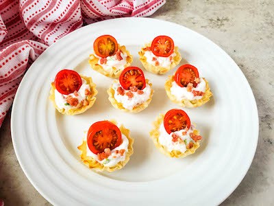BLT Phyllo Party Bites