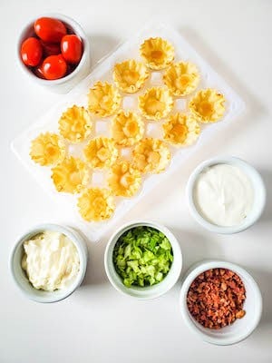 BLT Phyllo Party Bites