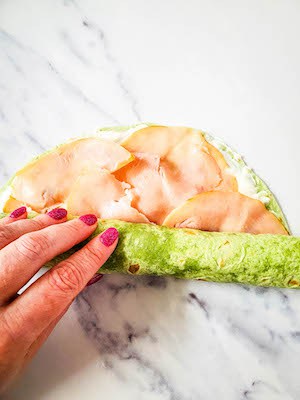 Cranberry Turkey Pinwheels