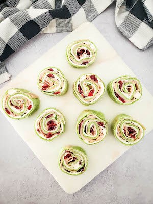 Cranberry Turkey Pinwheels