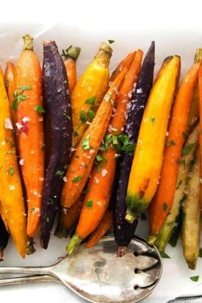 maple roasted carrots christmas side dish