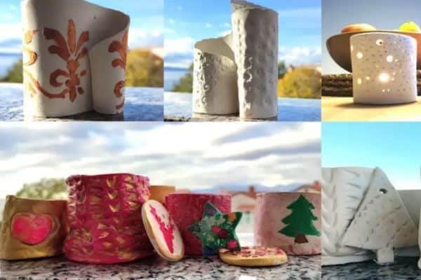 handmade air dry clay gifts made by kids