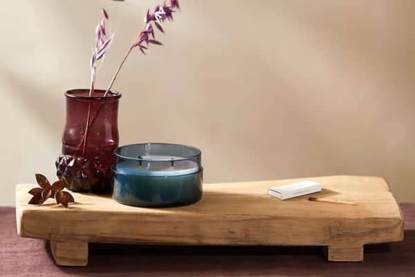 handmade footed wood tray Christmas gift idea