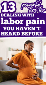 tips for dealing with labor pain