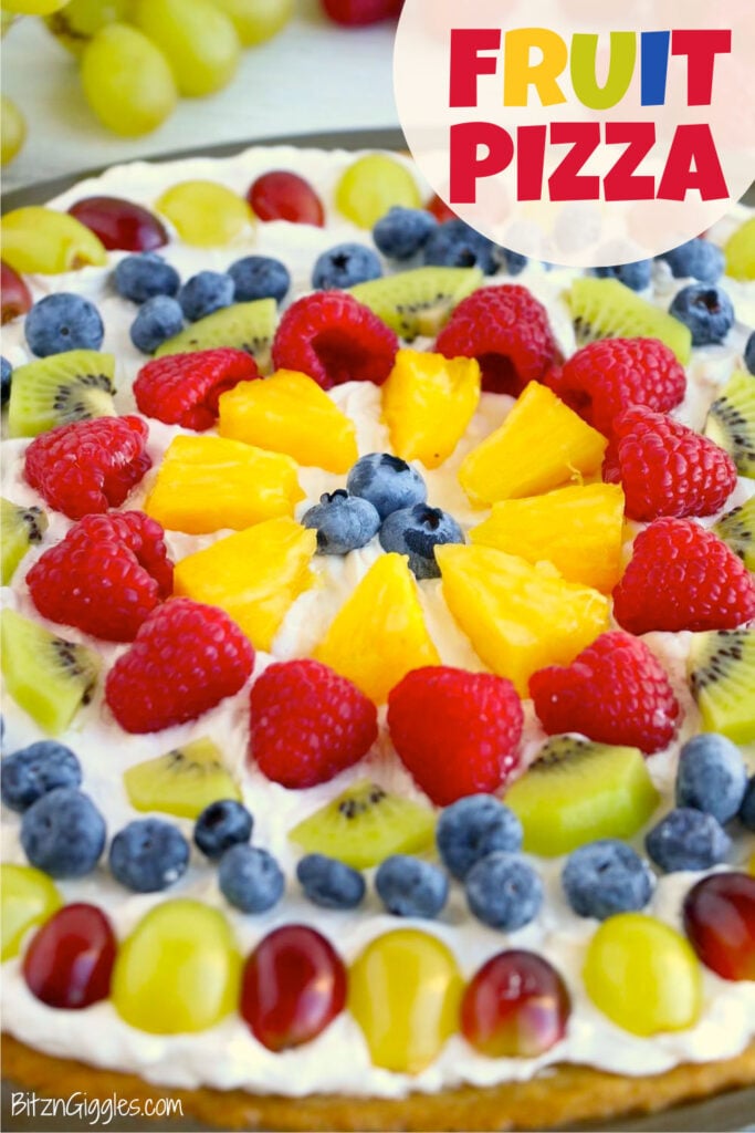 fruit pizza kids birthday party food desserts