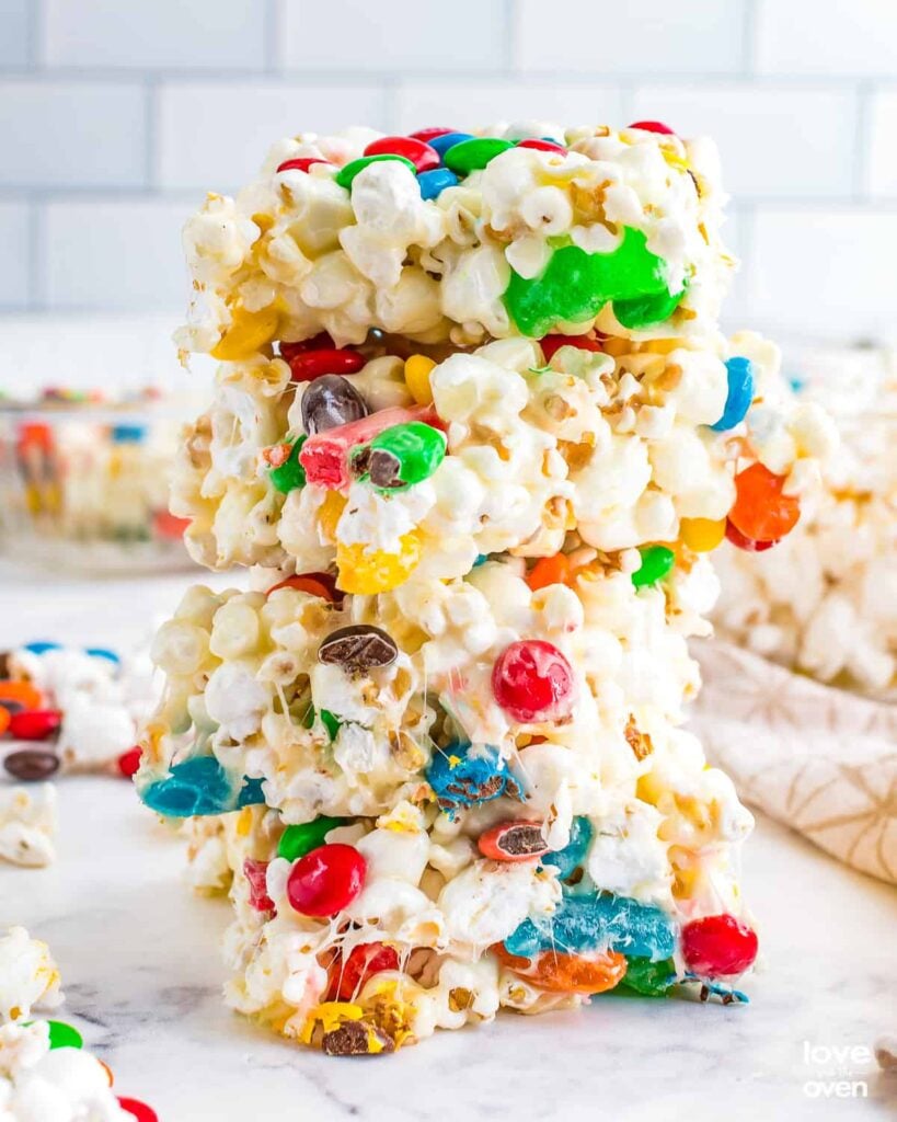 candy filled Popcorn Bars