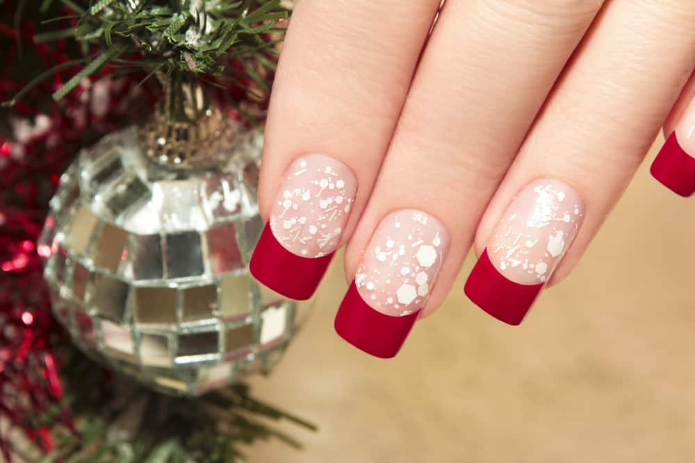 Snowflake Nail Design Idea