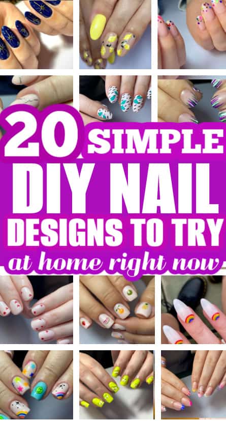 20 simple diy nail designs to do at home today