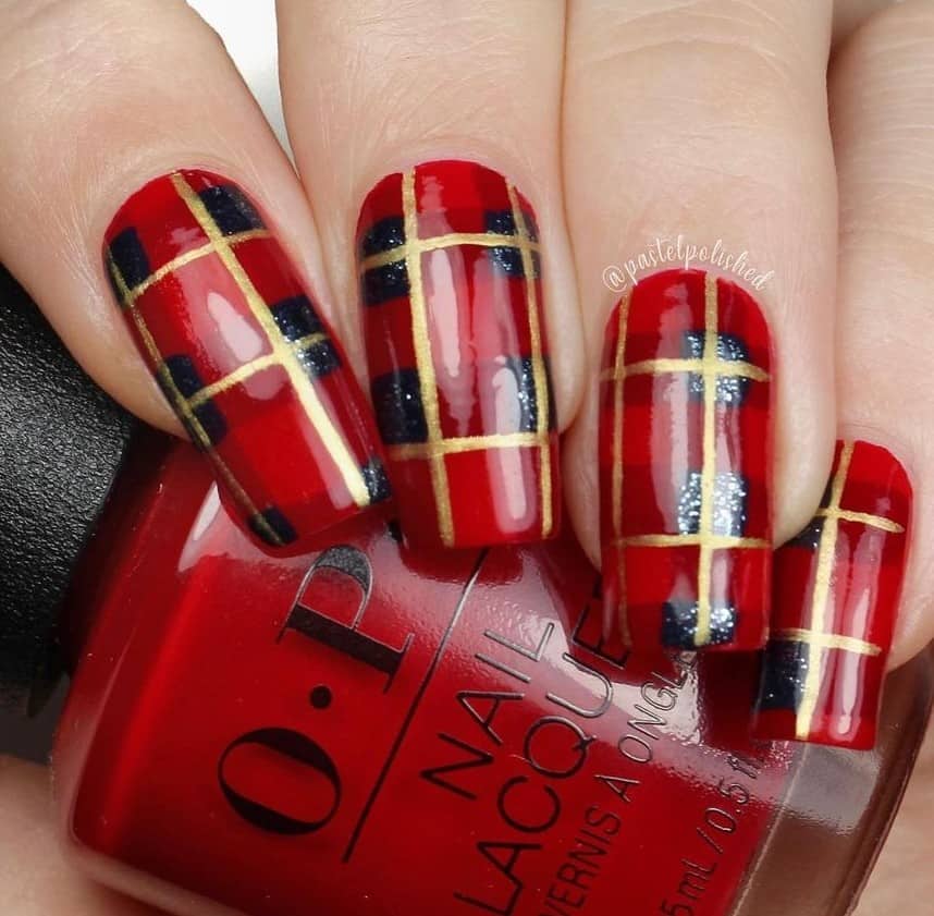 christmas nails you can paint at home