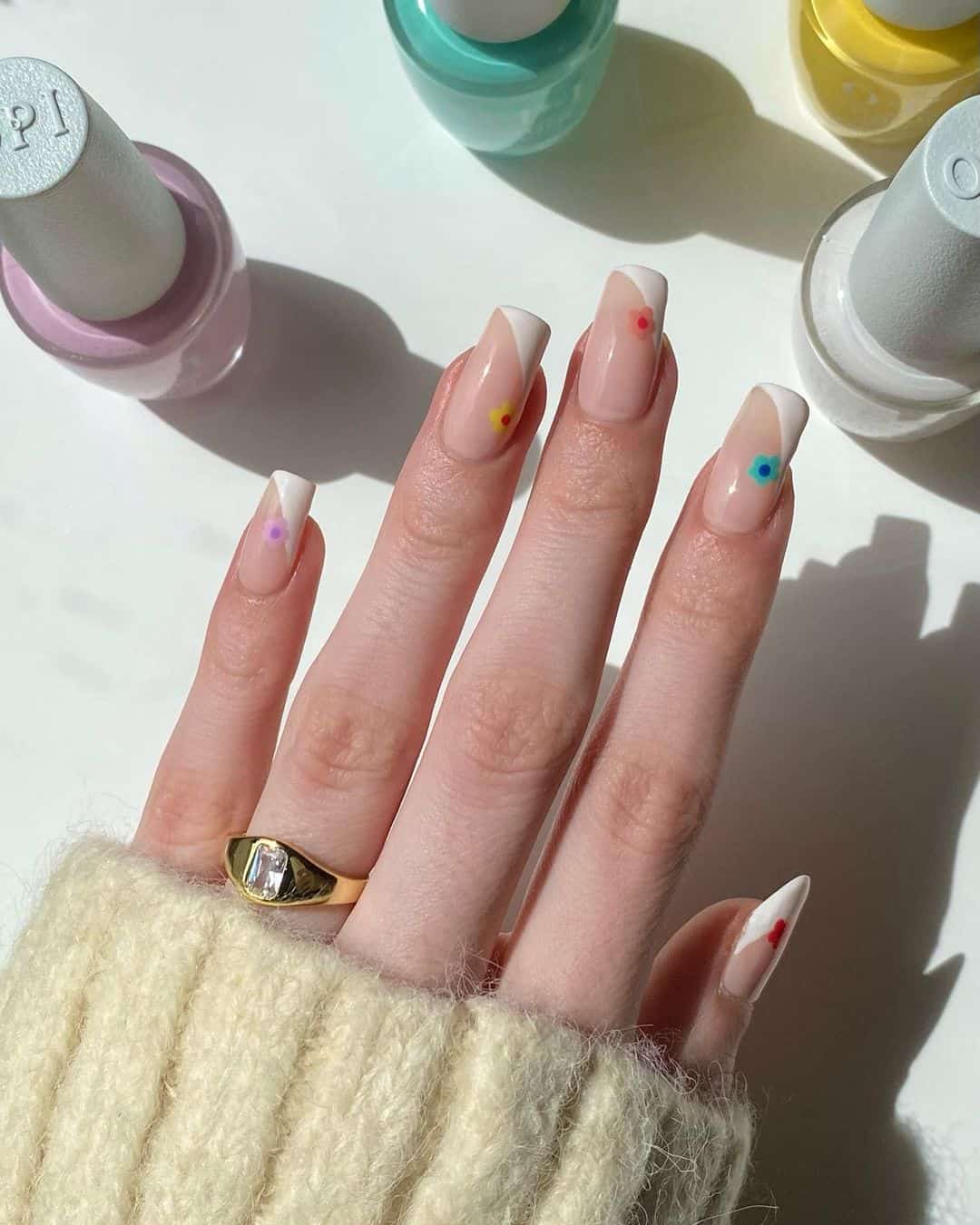 flower spring nails