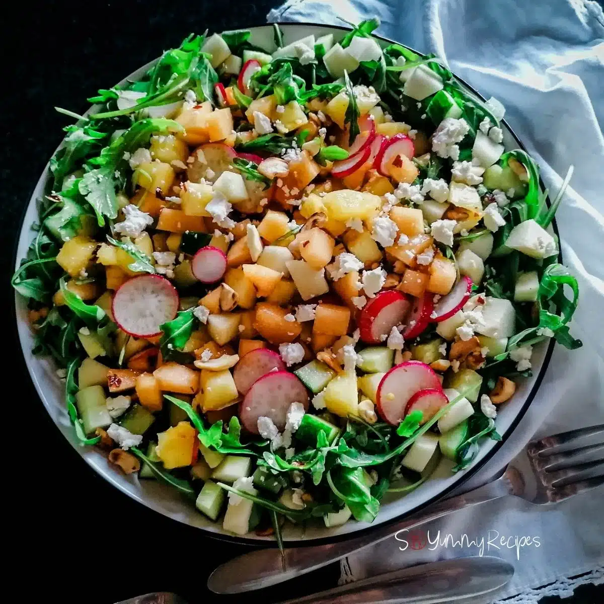 Delicious Crunchy Apple Salad With Balsamic Vinaigrette