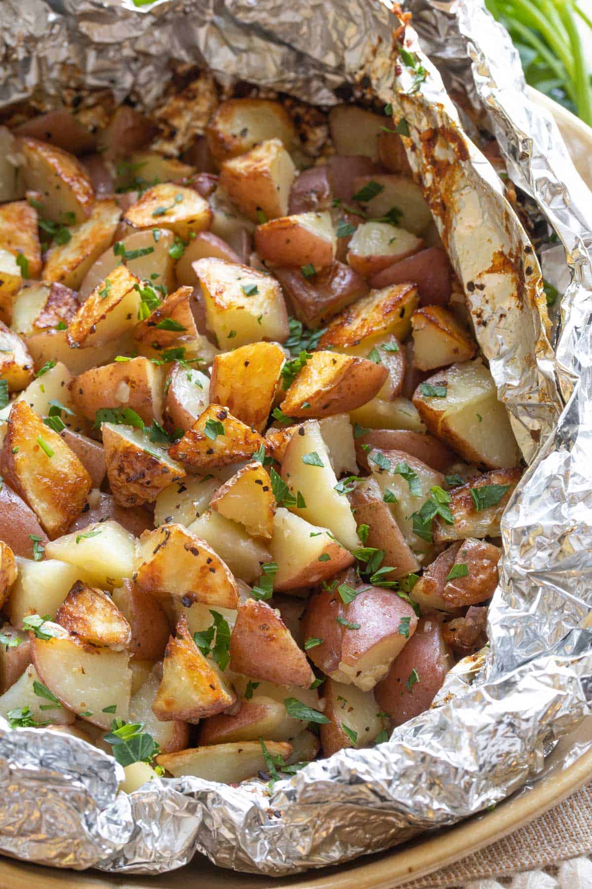 Grilled Potatoes (in Foil) side dishes for bbq