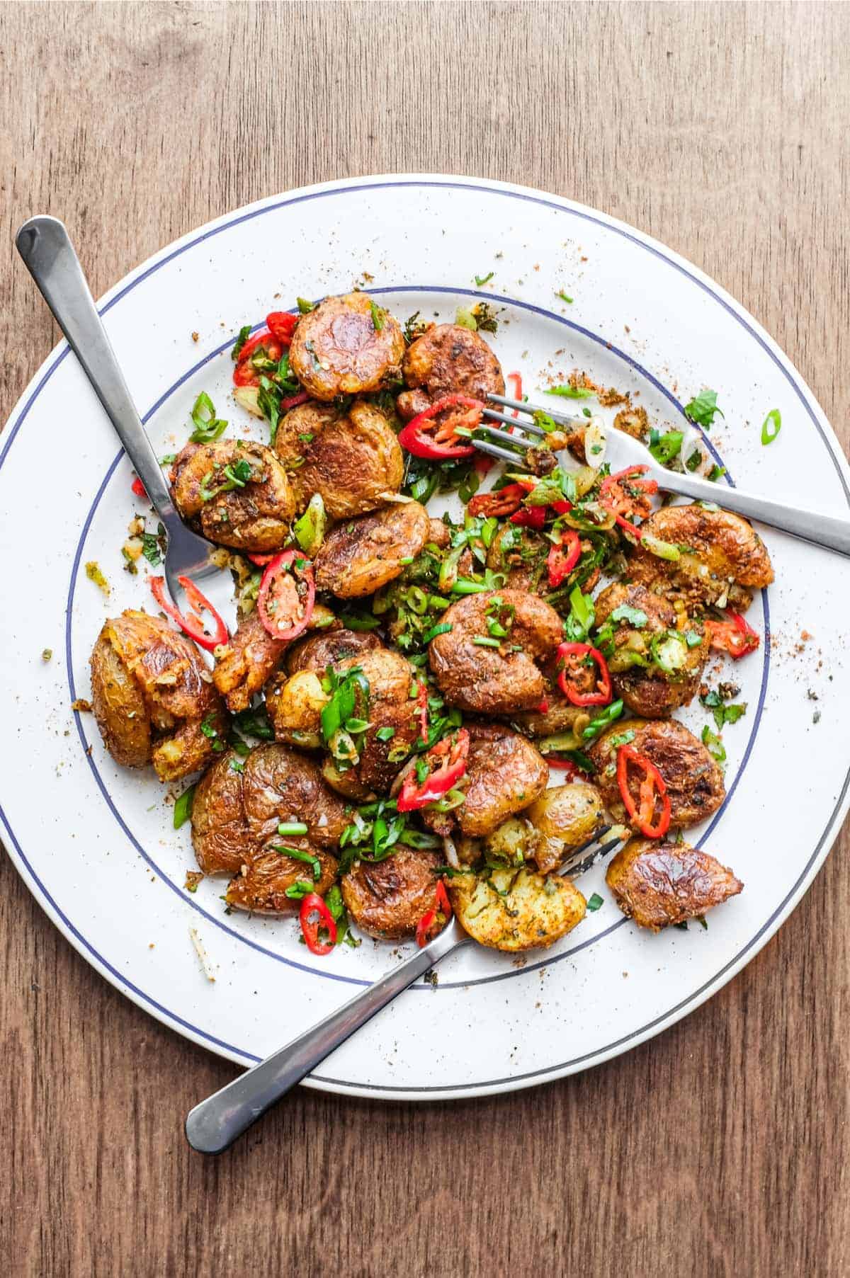 Gunpowder Potatoes for a summer side dish for bbq