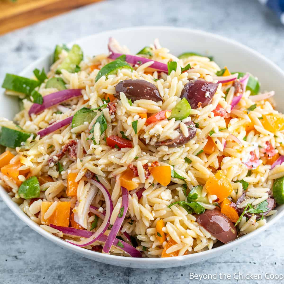 mediterranean orzo salad for summer