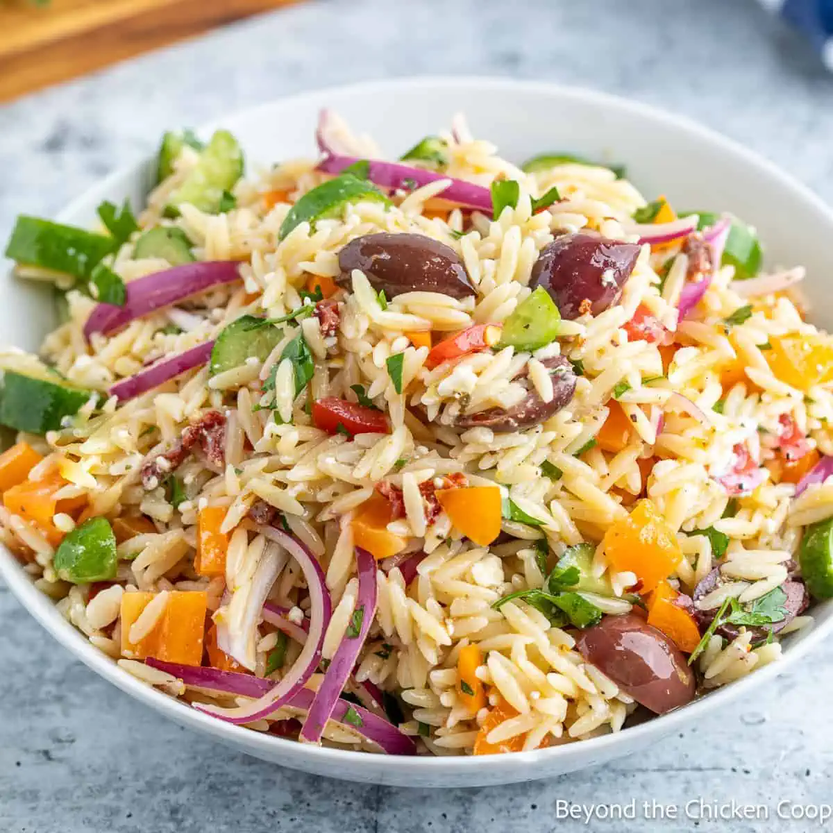 mediterranean orzo salad for summer
