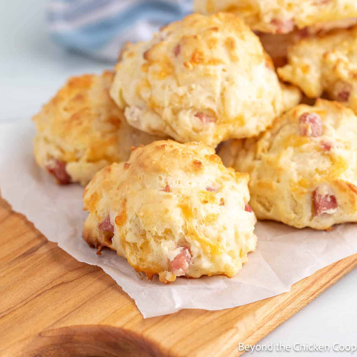 Ham and Cheese Biscuits picnic snack ideas