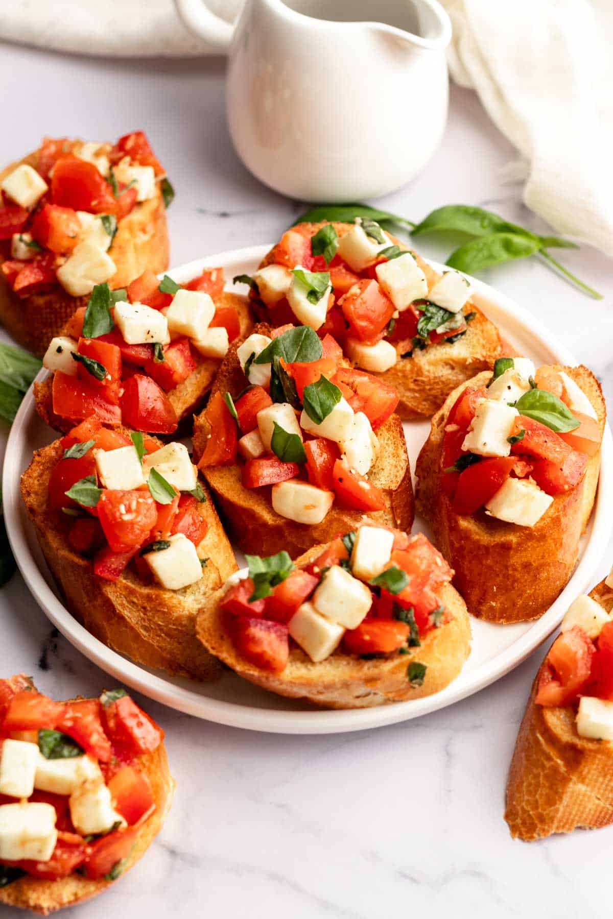 BRUSCHETTA WITH MOZZARELLA SUMMER PARTY FOOD IDEAS