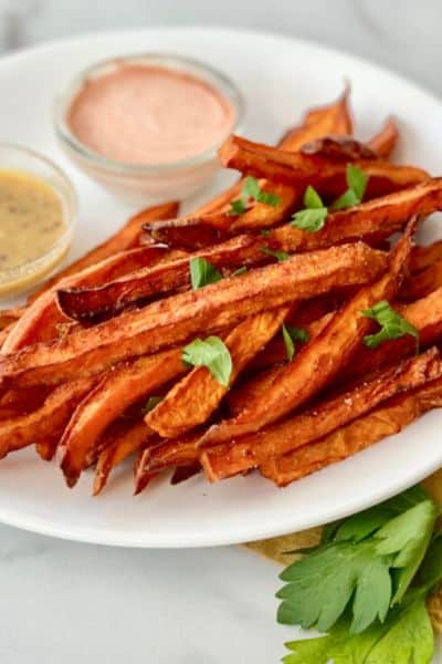 deep fried sweet potato fries summer party food ieas
