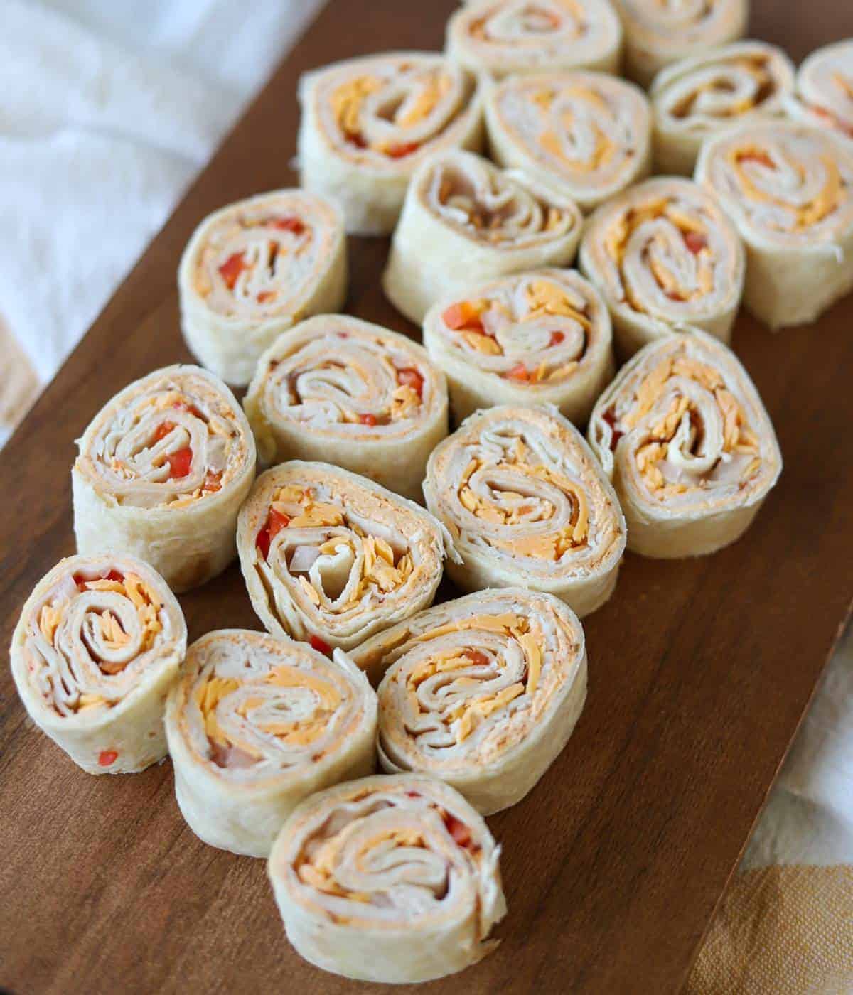 TURKEY AND CHEESE ROLL UPS picnic snack ideas