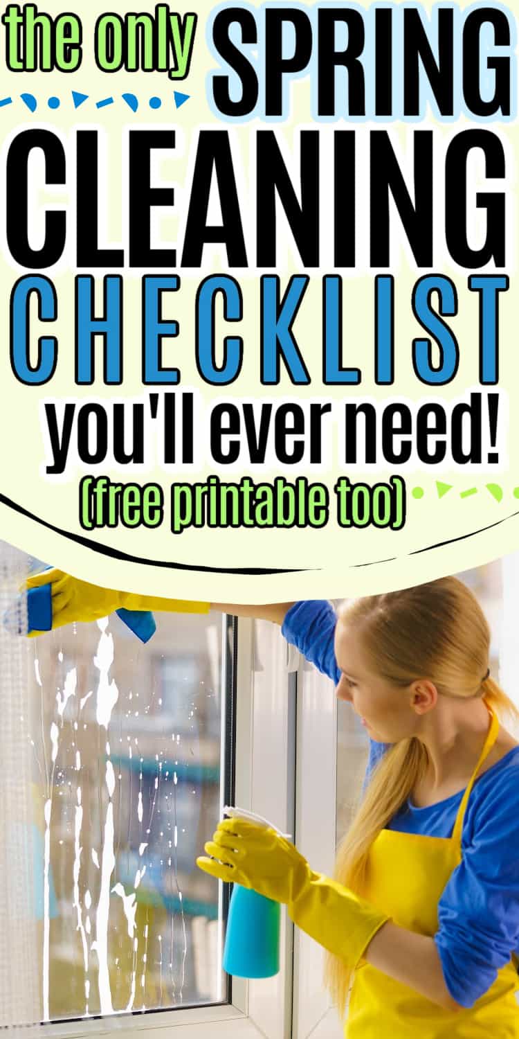 the ultimate spring cleaning checklist free printable